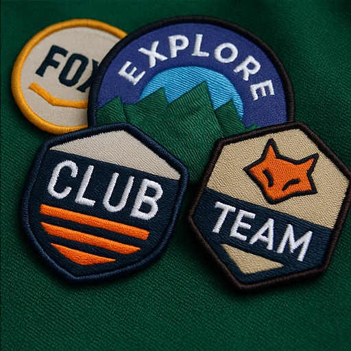 Custom patches en badges met borduurwerk